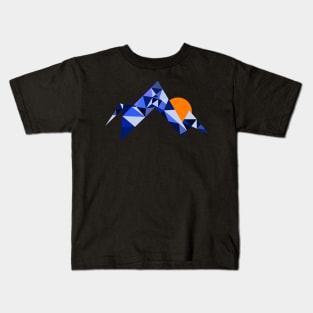 Geometric Mountains Kids T-Shirt